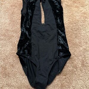 Bloch Elegant Black Velvet Leotard